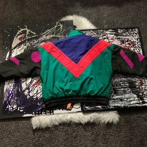 Obermeyer puffer jacket (rainbow)